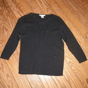 Women's 100% Silk V-Neck Knit Top